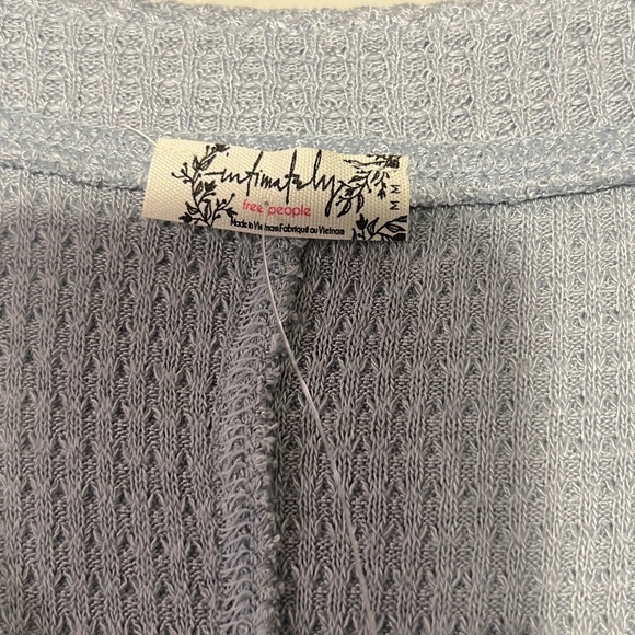 NWT Free People Light Blue Button Down Shirt - Picture 6 of 8